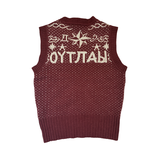 Vintage Diesel Criminal Mafia Wool Sweater Vest Size S
