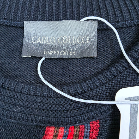 Herren Vintage Carlo Colucci Strick Limitierte Edition Größe XL
