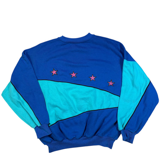 Vintage Herren Adidas Olympia Sweatshirt Blau Größe M-L