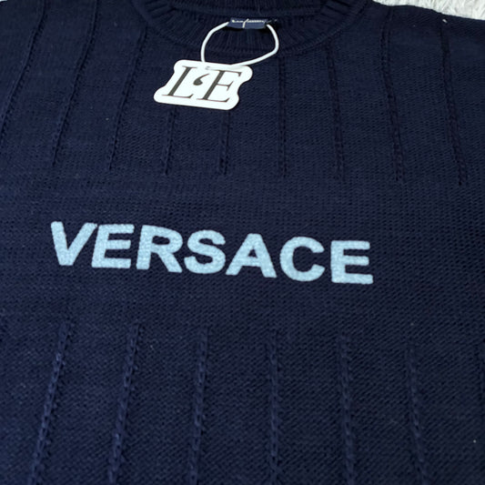 Herren Versace Big Logo Pullover Größe L