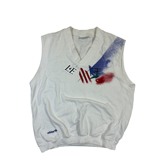 Vintage Men’s 90s Adidas Sweatshirt Vest Size M
