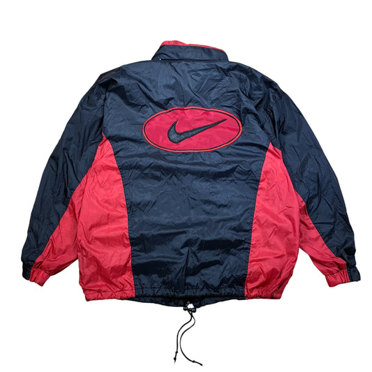 Nike Herren Vintage 90er Großes Logo, Center Logo Jacke Größe L