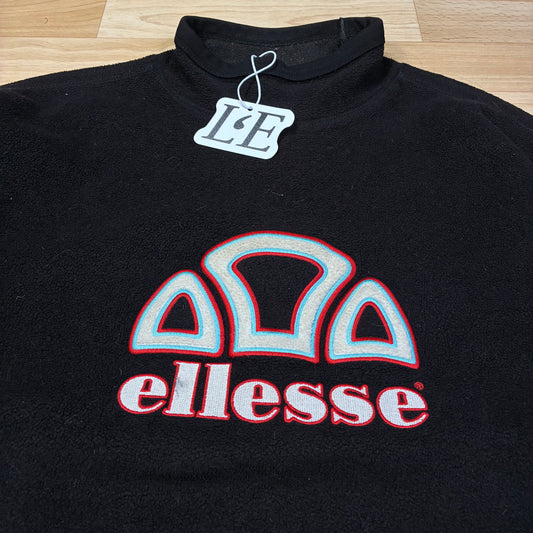 Vintage Herren 90er Ellesse Fleece Sweatshirt Größe S-M