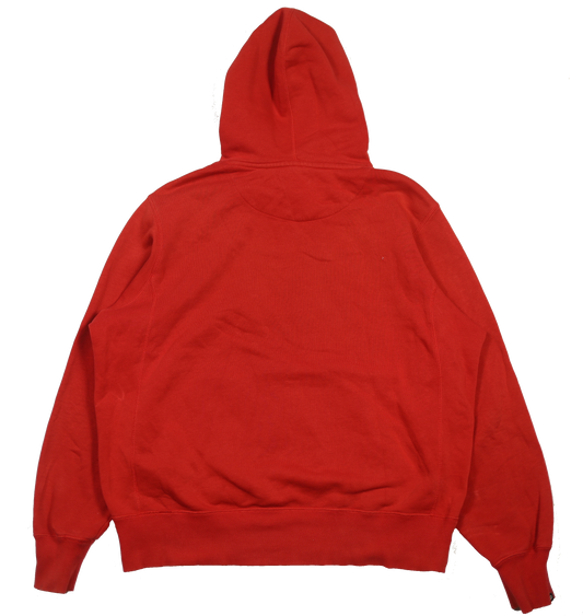 Nike red hoodie back view