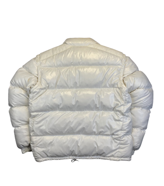 Moncler Grenoble white puffer back view