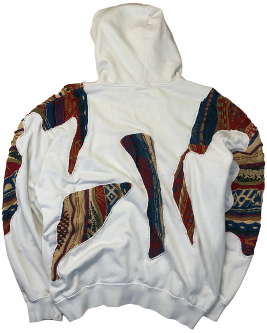 Nike x COOGI upcycled hoodie back view