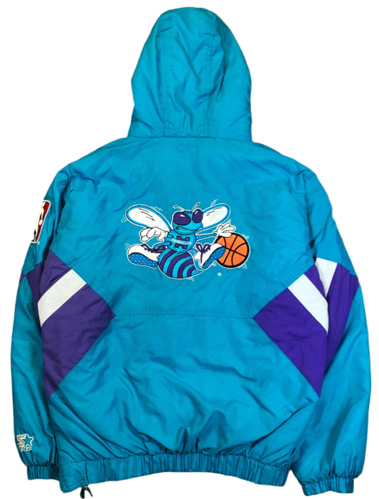 Starter Charlotte Hornets anorak back view