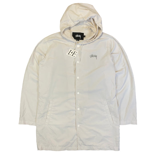 Stussy big logo reflective jacket back view