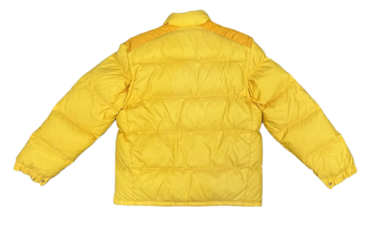 Moncler Grenoble yellow puffer back view