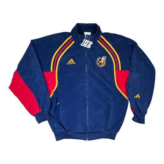 Vintage Men’s 90s Adidas Spain Velvet Track Jacket Size M
