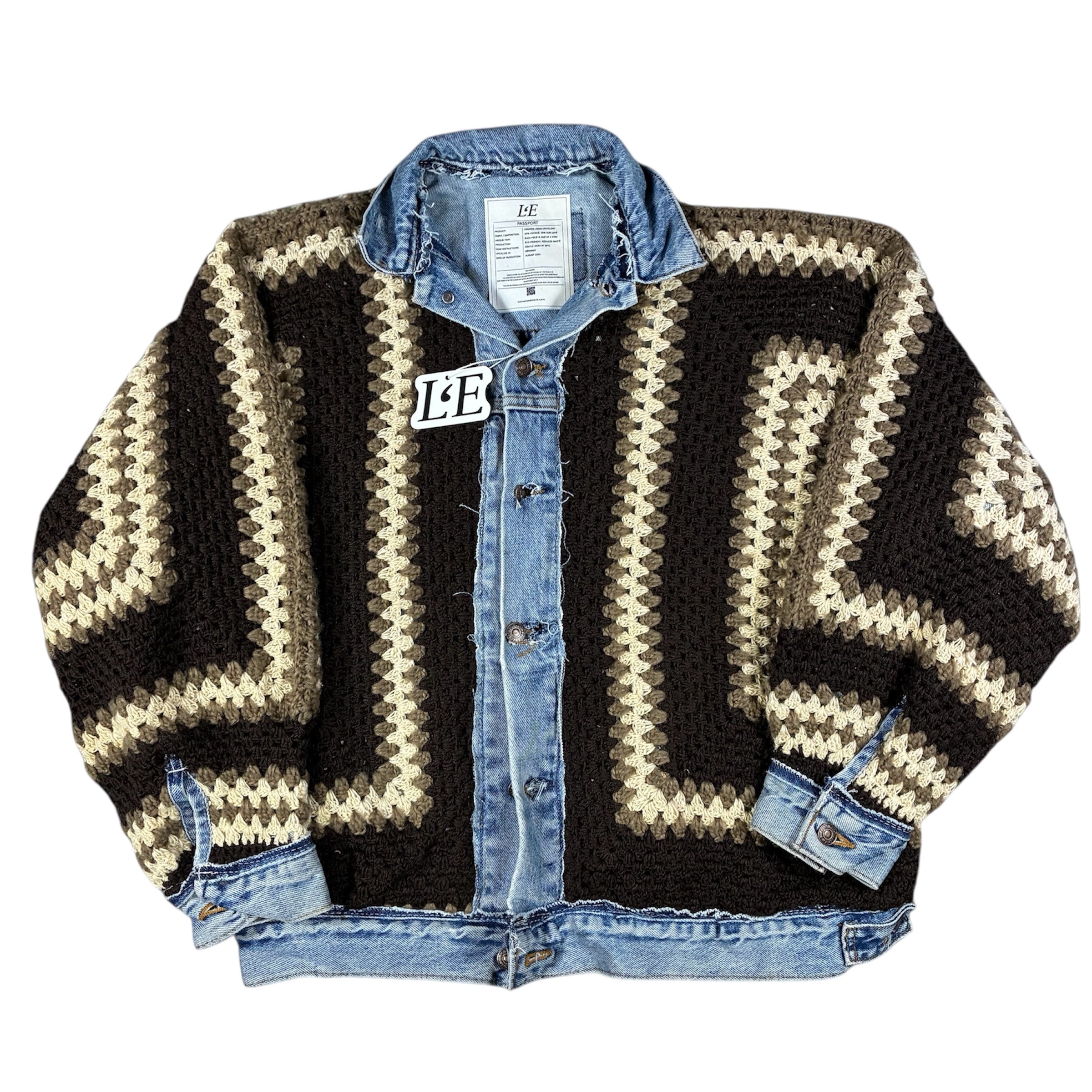 UPCYCLED! Levi's Denim Jacket  Handmade American Cowboy Style Size M