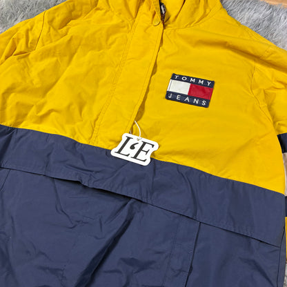 Womens  Vintage 90s Tommy Hilfiger Fleece Windbreak Jacket Size S-M