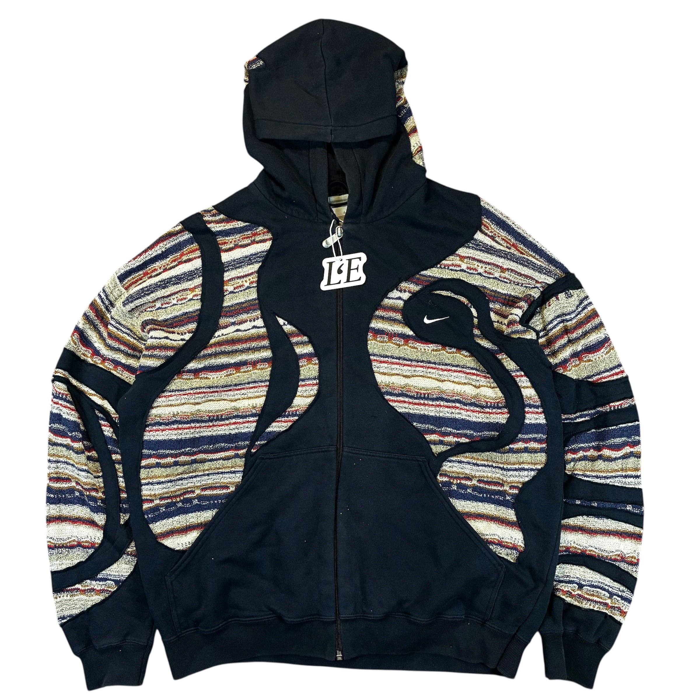 UPCYCLED Nike x Carlo Colucci x COOGI Vintage Zip Hoodie Size M-L