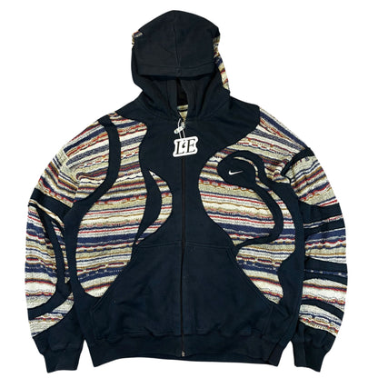 UPCYCLED Nike x Carlo Colucci x COOGI Vintage Zip Hoodie Size M-L