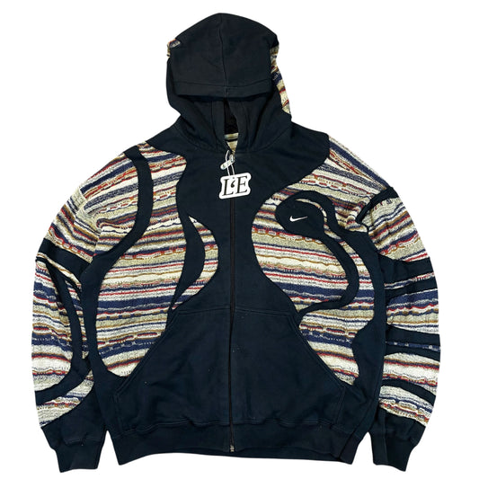 UPCYCLED Nike x Carlo Colucci x COOGI Vintage Zip Hoodie Size M-L