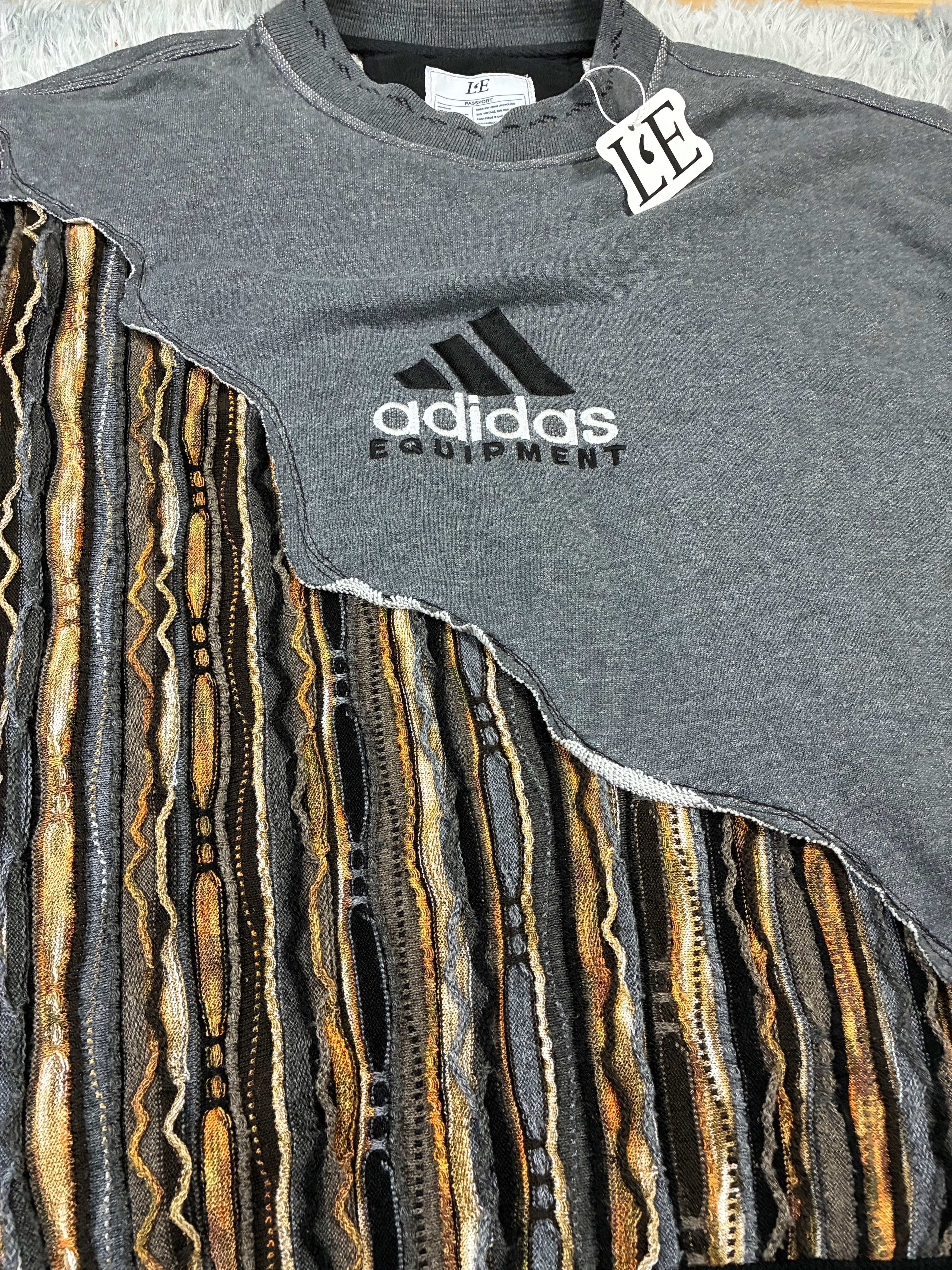 UPCYCLED Adidas Equipment x COOGi Vintage Sweatshirt Size M