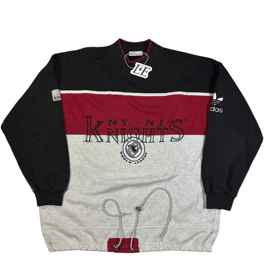Mens Vintage 90s Adidas NY Knights American Football Sweatshirt Size L