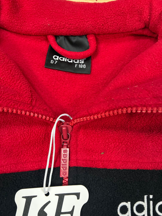 Herren Adidas Vintage 90er Jahre Fleecejacke Größe XL