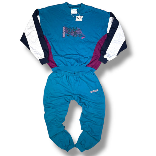 Mens Adidas 90s Soccer Team Vintage Tracksuit Set  Size L