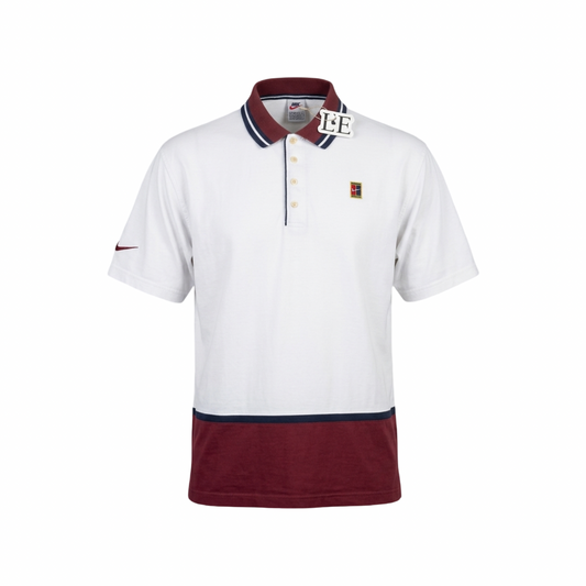 Herren Nike Vintage 90er Polohemd Mini Logo Größe L