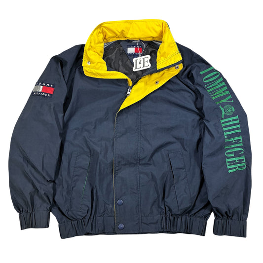 Herren Vintage 90er Tommy Hilfiger Windbreaker Jacke Größe L