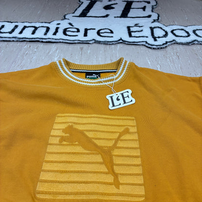 Mens Puma Vintage  Sweatshirt Big  Logo Size L