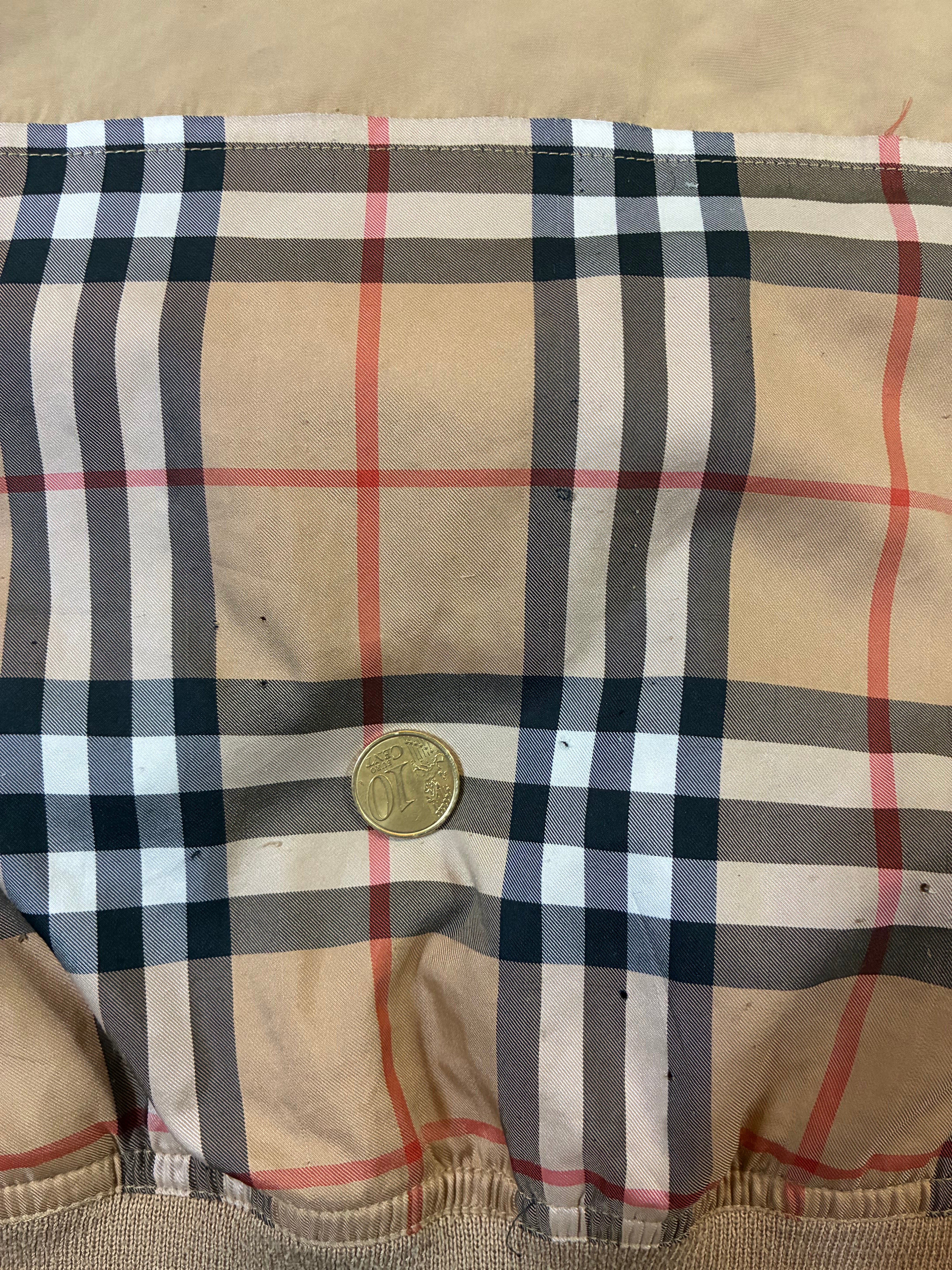 Men’s Burberry Golf Check Nova Jacket Size S-M