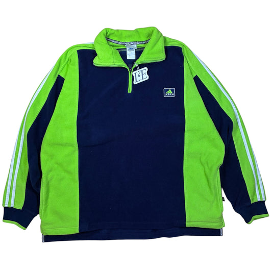 Herren Vintage 90er Adidas Fleecejacke Größe XL