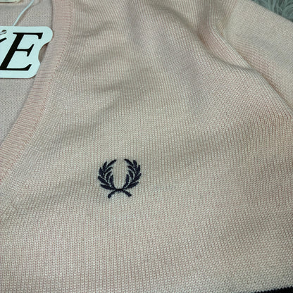Fred Perry Vintage V-Neck Sweater Size S-M