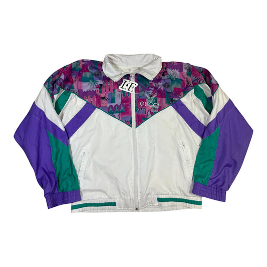 Mens Vintage Gucci Style Windbreaker Jacket Sport  Size M