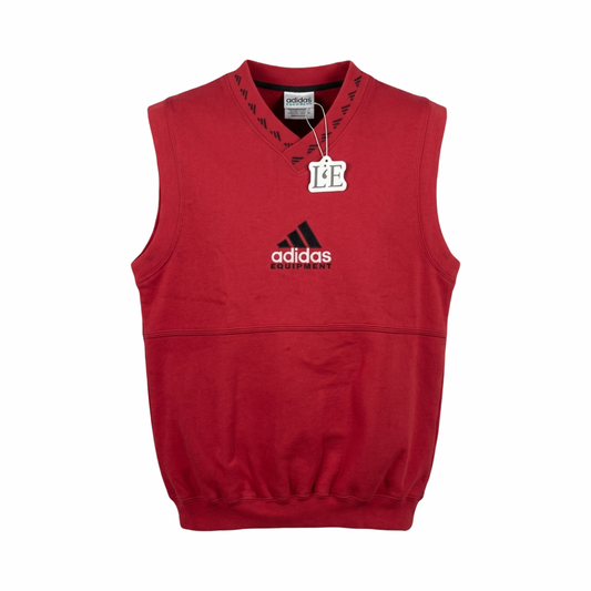 Vintage 90s Adidas Equipment Veste Sweatshirt  Red Size S-M