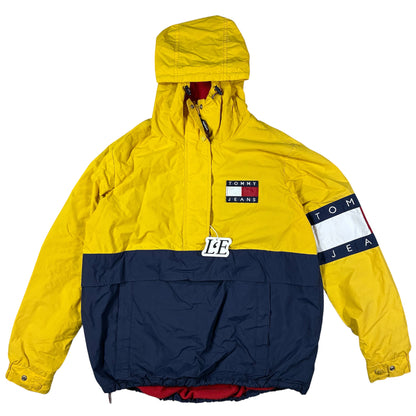 Womens  Vintage 90s Tommy Hilfiger Fleece Windbreak Jacket Size S-M