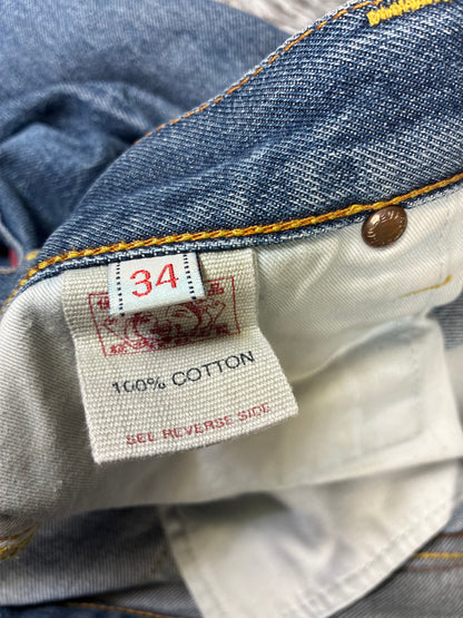 Herren Evisu Jeans Hose Selvedge Größe M