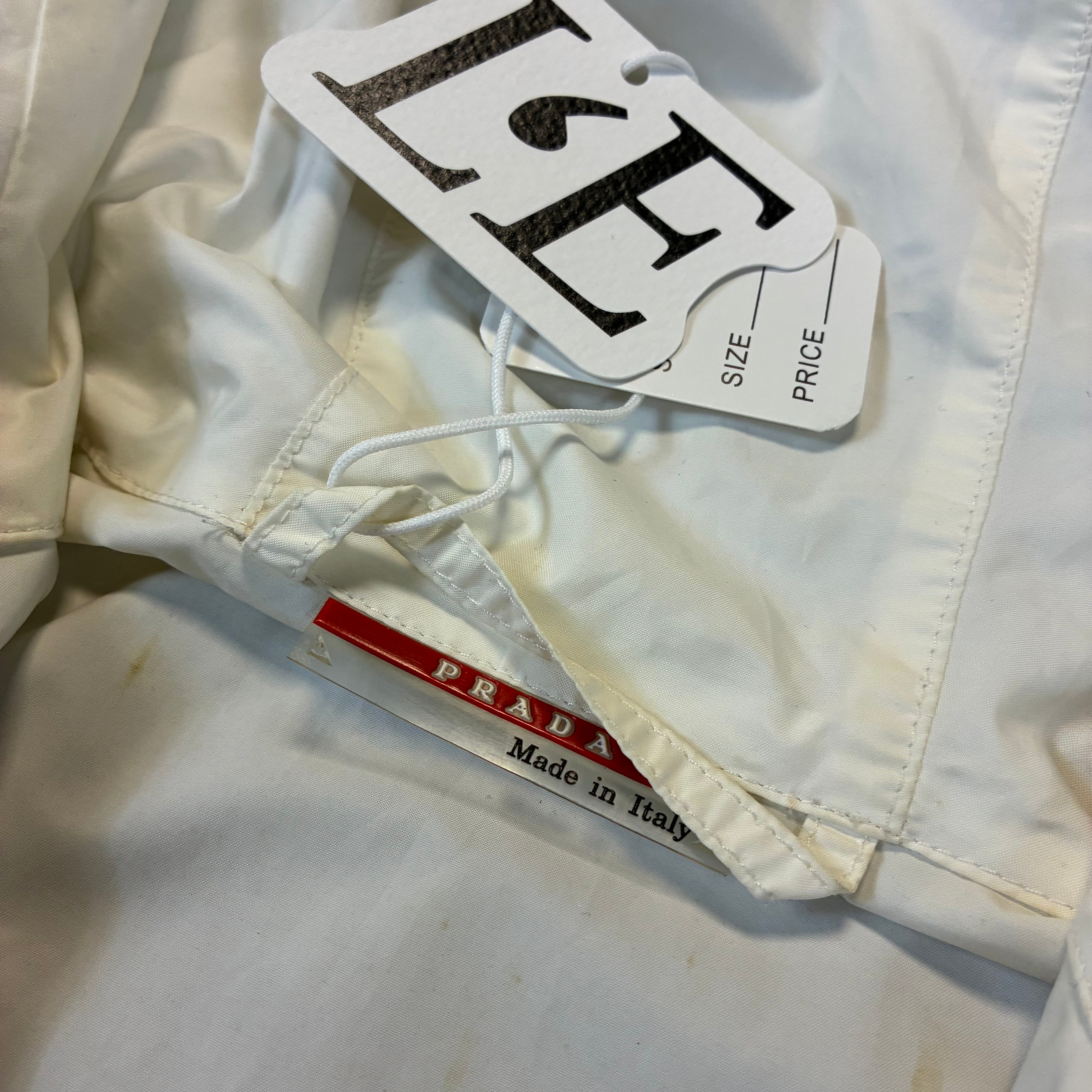 Men’s Prada Nylon Red Tab Packable Jacket Size S-M