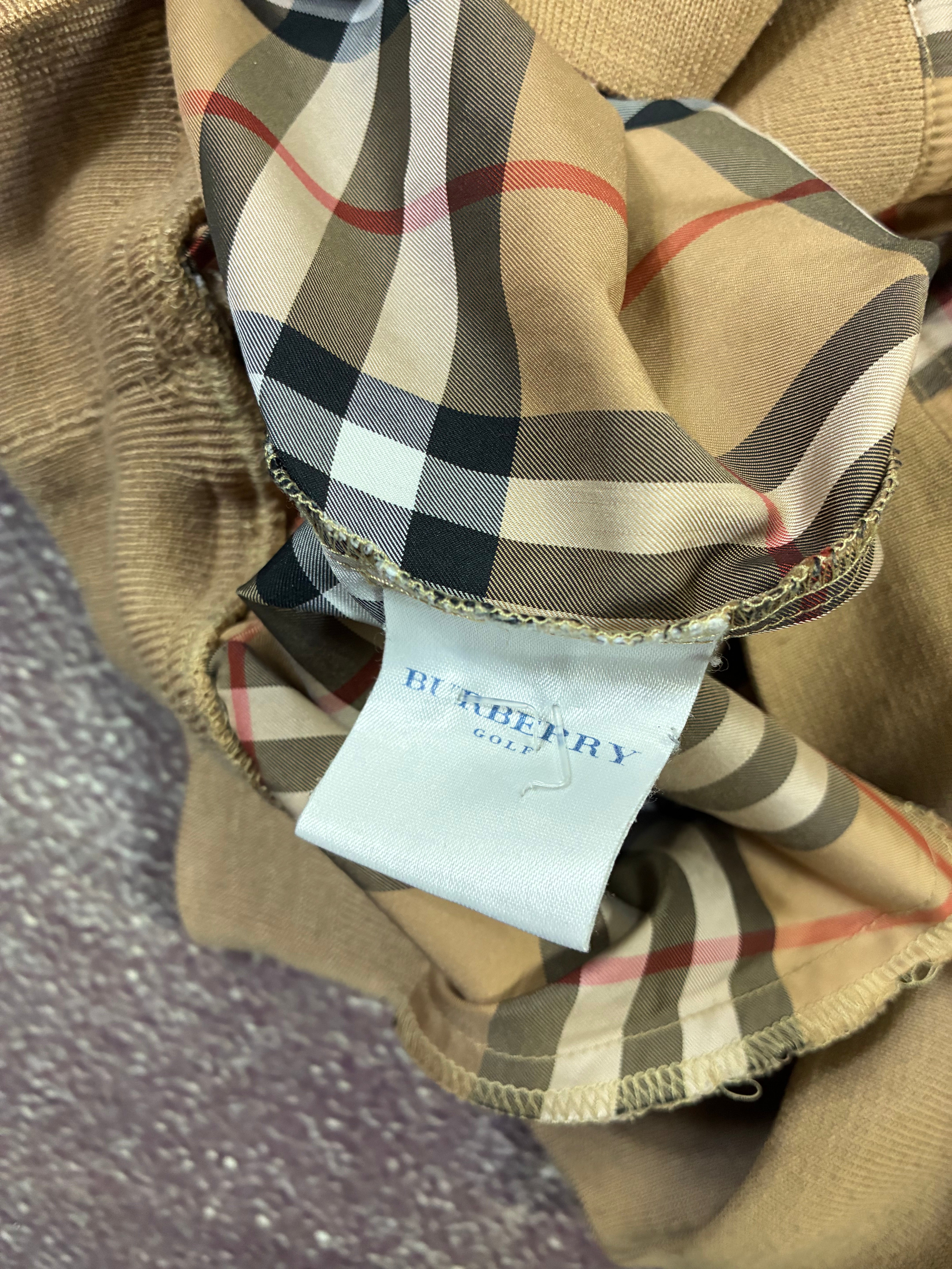 Men’s Burberry Golf Check Nova Jacket Size S-M