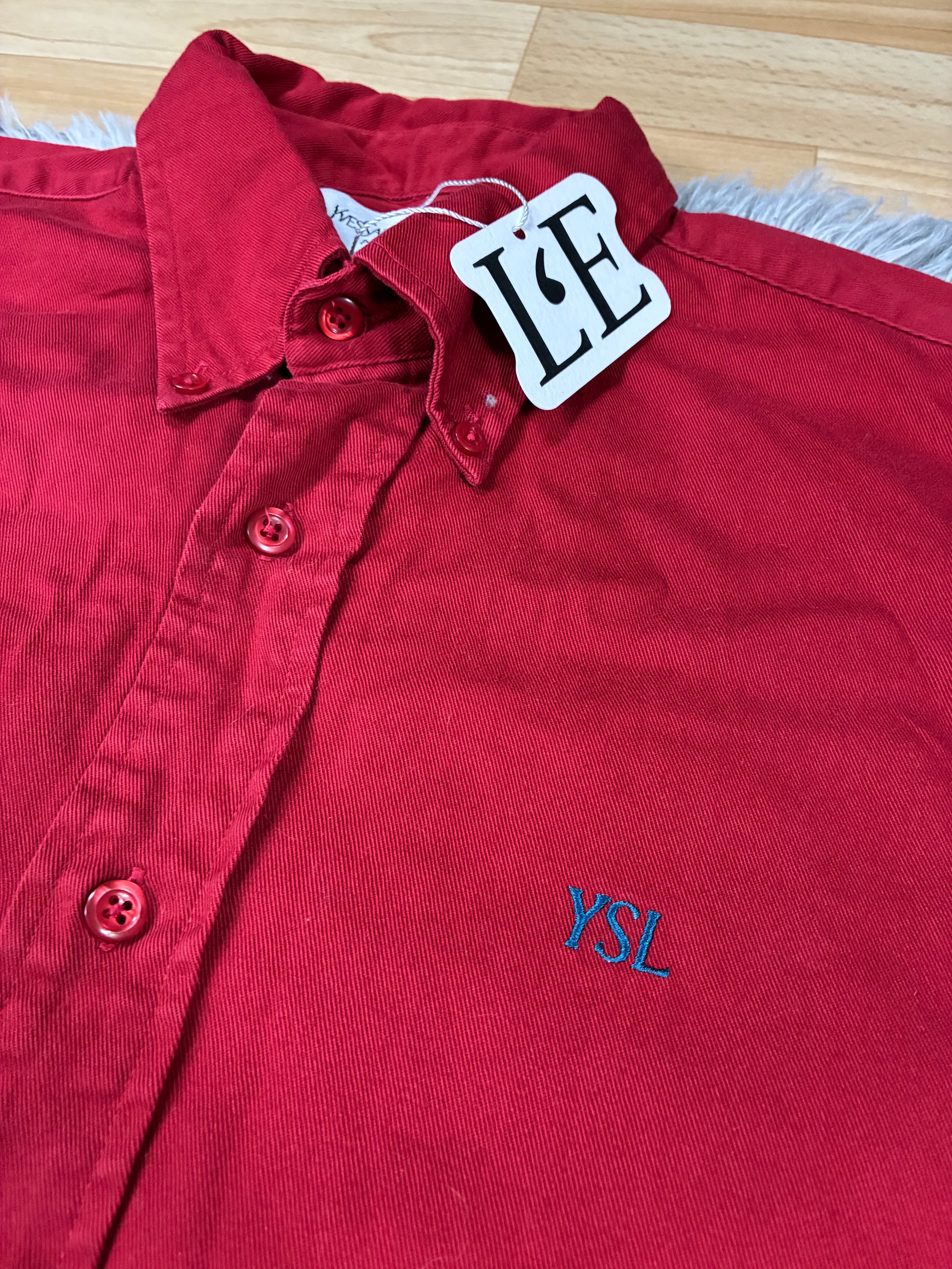Mens Luxury Yves Saint Laurent Cotton Shirt  Size M