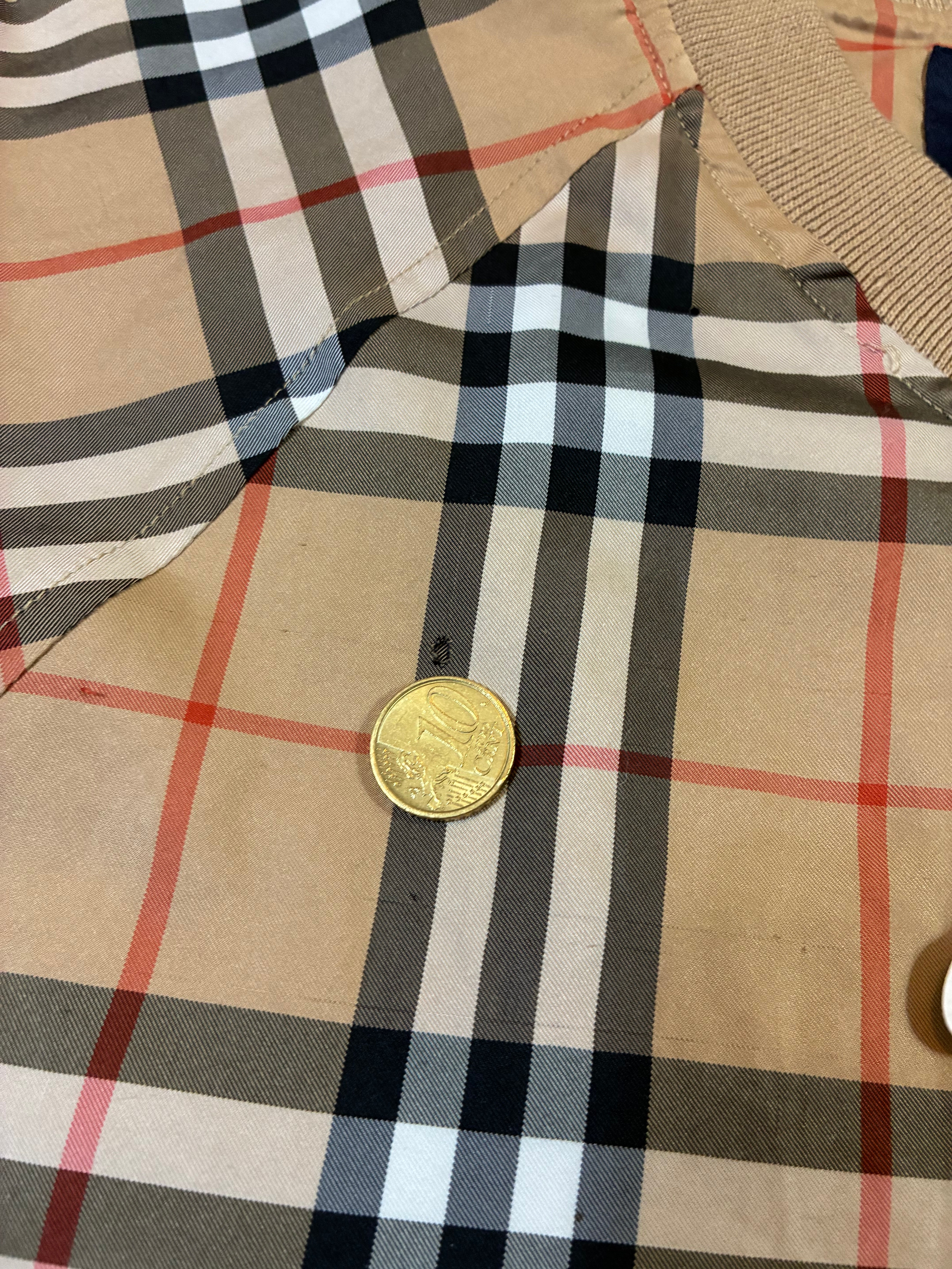 Men’s Burberry Golf Check Nova Jacket Size S-M