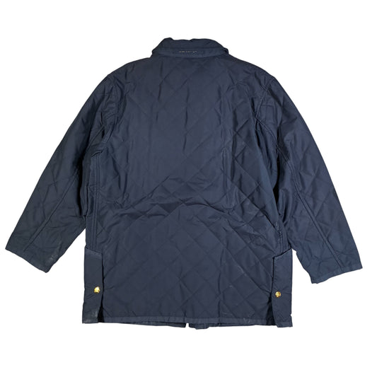 Damen Burberrys 90er Vintage Steppjacke Wasserdicht Schwarz Größe M