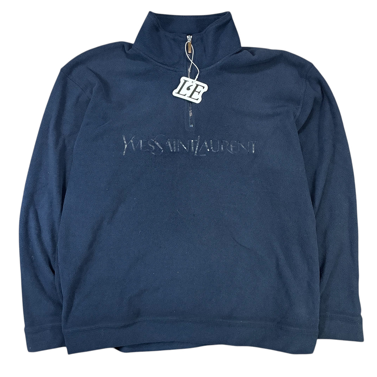 YSL Yves Saint Laurent fleece jacket back view