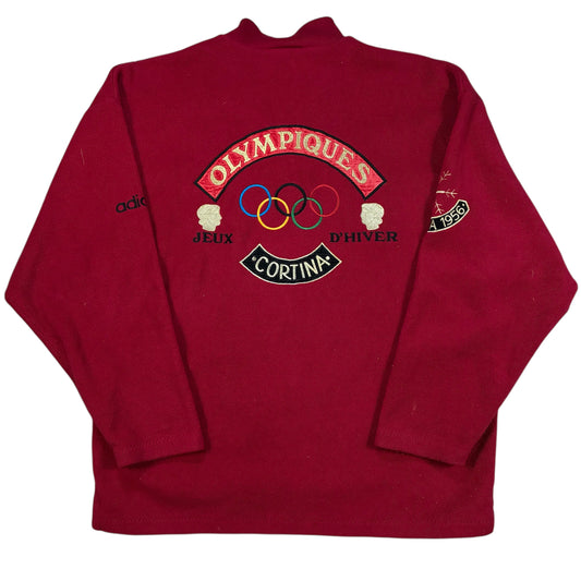 Mens Vintage Adidas Olympics Cortina DAmpezzo 1956 Fleece Sweatshirt Size L-XL