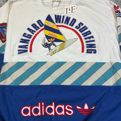 Vintage 1980s Adidas Vangard Wind Surfing Sweatshirt Size L-XL