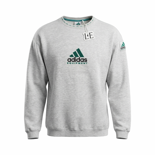 Vintage Men’s 90s  Adidas Equipment Grey Sweatshirt Size  M