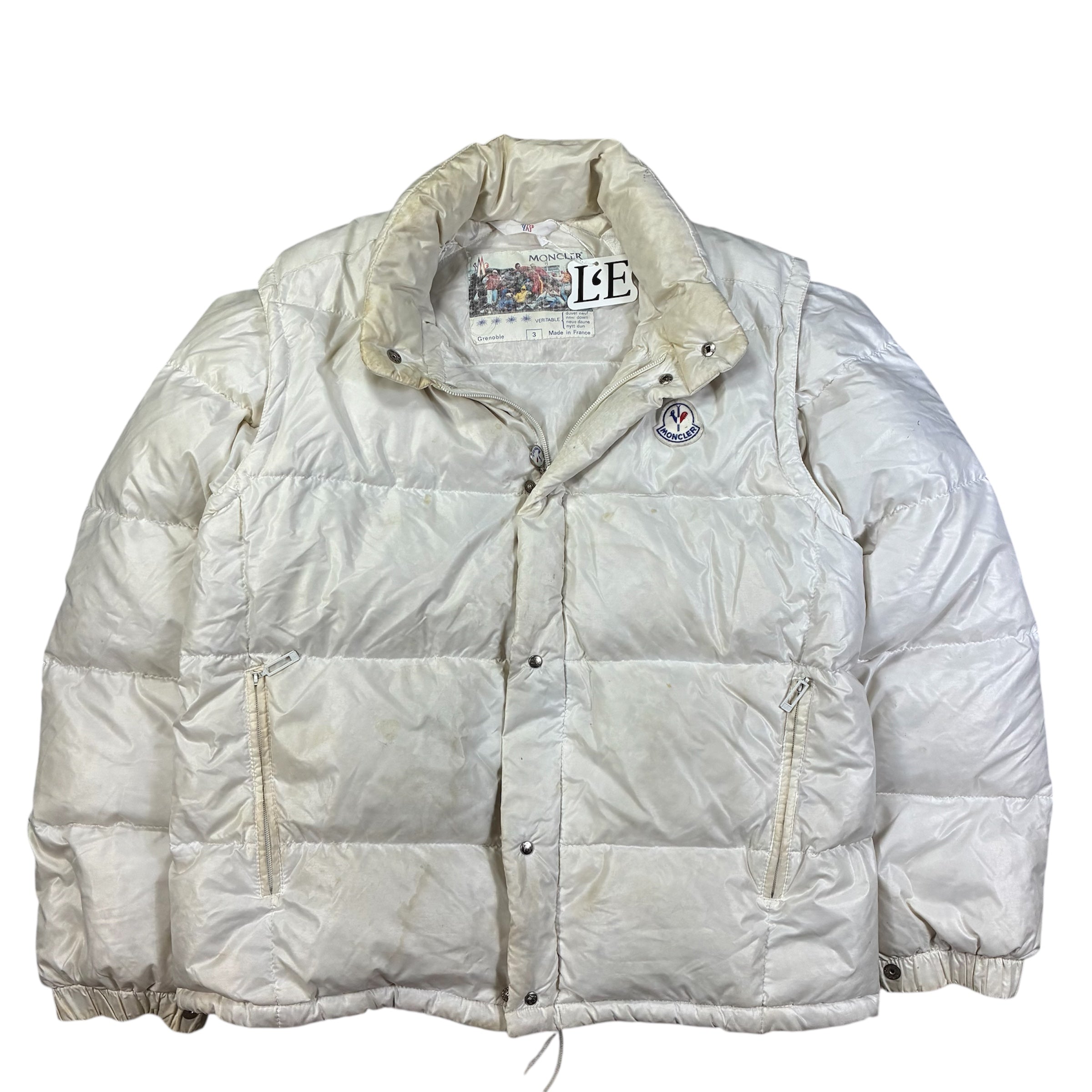 Mens  Vintage Moncler Grenoble 80s  Puffer Jacket Size M-L