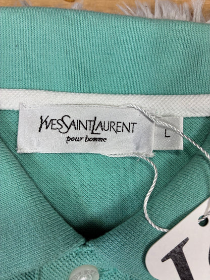 Vintage Mens Yves Saint Laurent Pour Homme Polo Shirt Size L