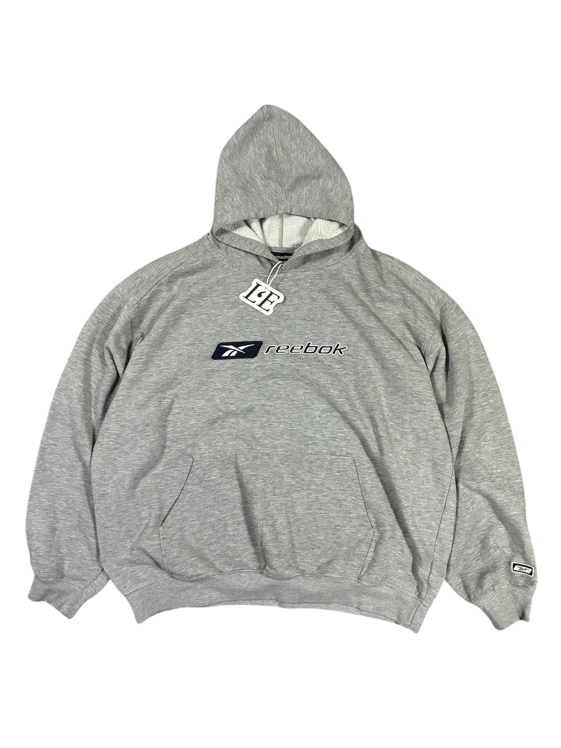 Vintage Men’s 90s Reebok Hoodie Big Logo Size L-XL