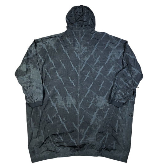 Mens Stone Island  Check Jacquard on Nylon Metal Rain Poncho Size M Jacket