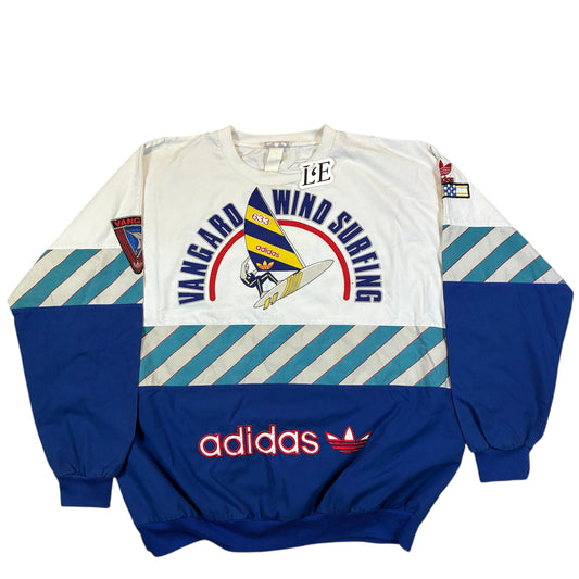Vintage 1980s Adidas Vangard Wind Surfing Sweatshirt Size L-XL