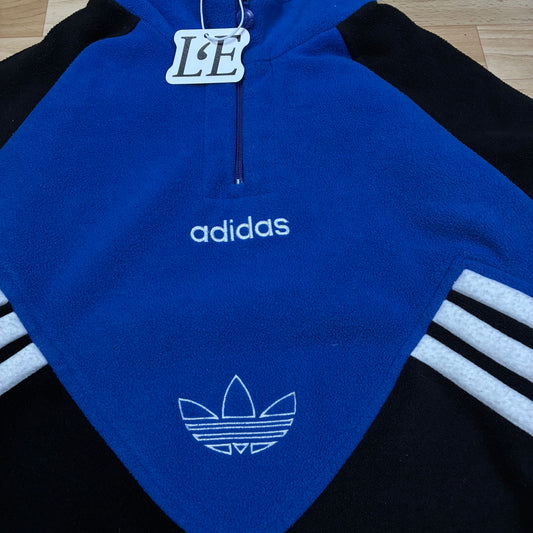 Herren Adidas Vintage 90er Jahre Fleecejacke Größe L