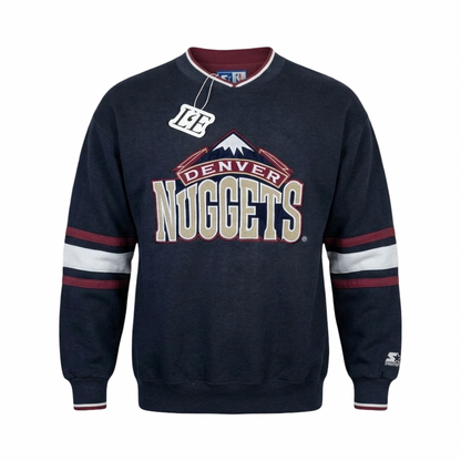Vintage Mens Starter Denver Nuggets Big Logo Sweatshirt Size M