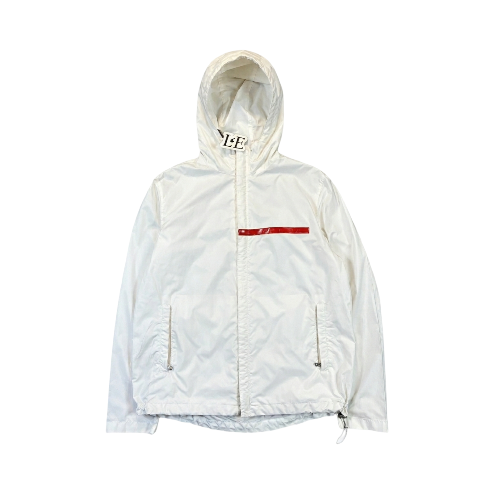 Mens Prada Nylon Red Tab Packable Jacket Size S-M